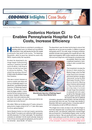 Codonics Horizon Ci Enables Pennsylvania Hospital to Cut Costs, Increase Efficiency