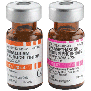 Flacons de médicaments similaires